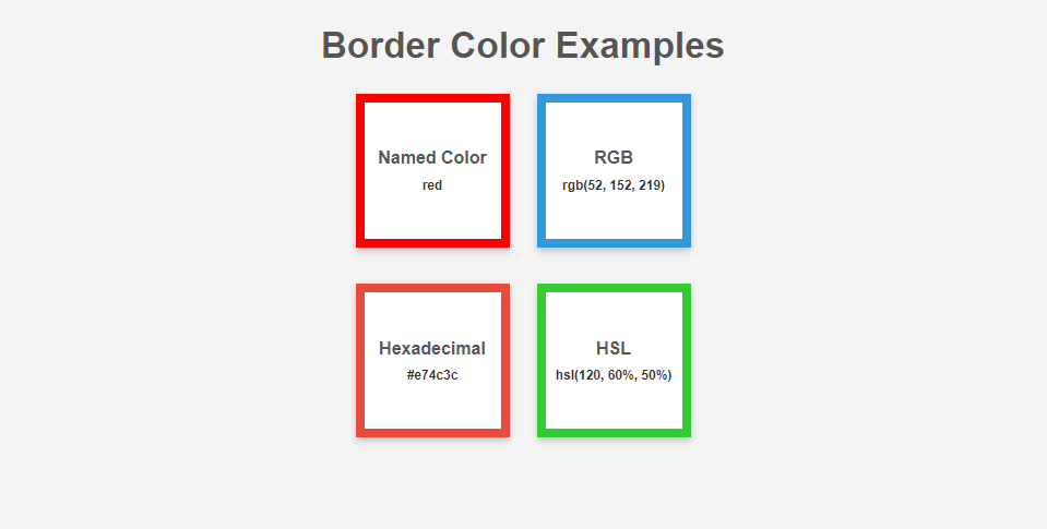 box model in css, Border-Color