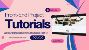 Read more about the article Front-End Projects Tutorial: Create a Simple Yet Eye-Catching Web Page! (Part 2)