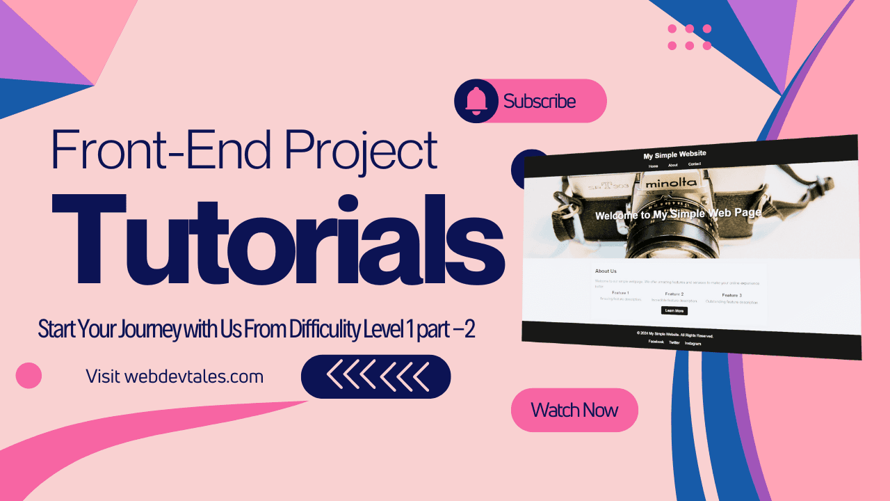 Front-End Projects Tutprial