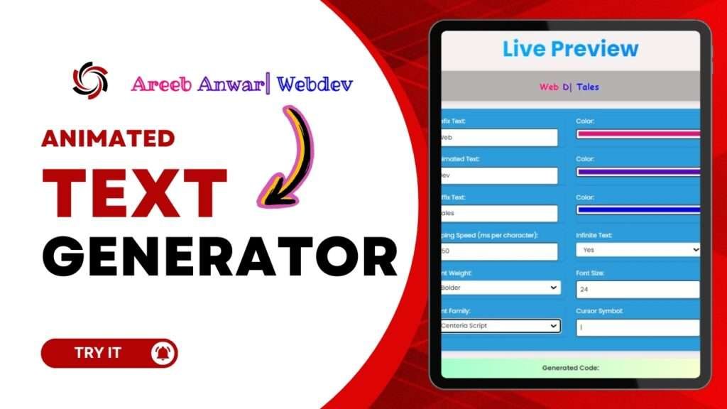 Animated Text Generator