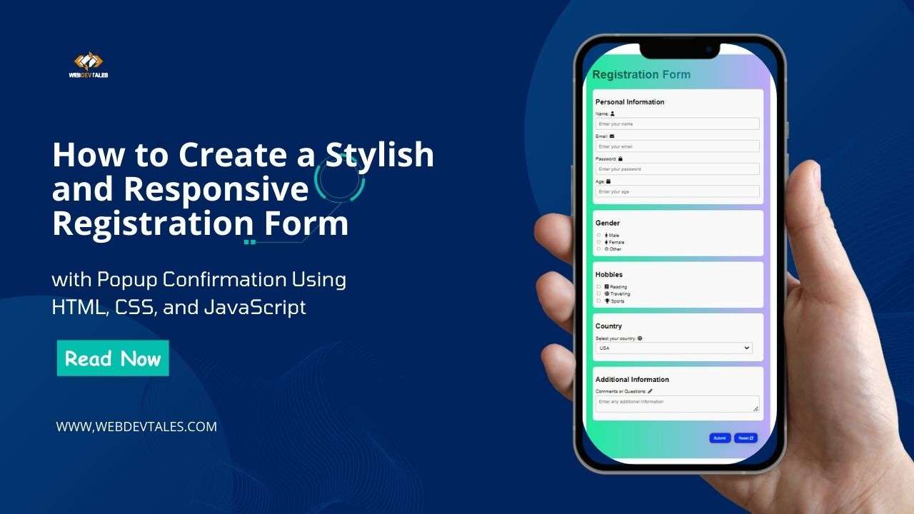 How to Create a Stylish and Responsive Registration Form