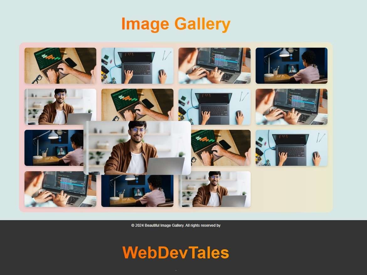 How to Create an Image Gallery using HTML, CSS, and JavaScript