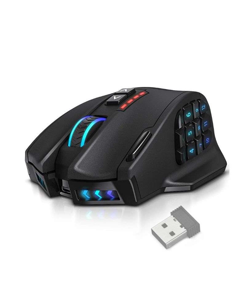 UtechSmart Venus Pro RGB Wireless MMO Gaming Mouse