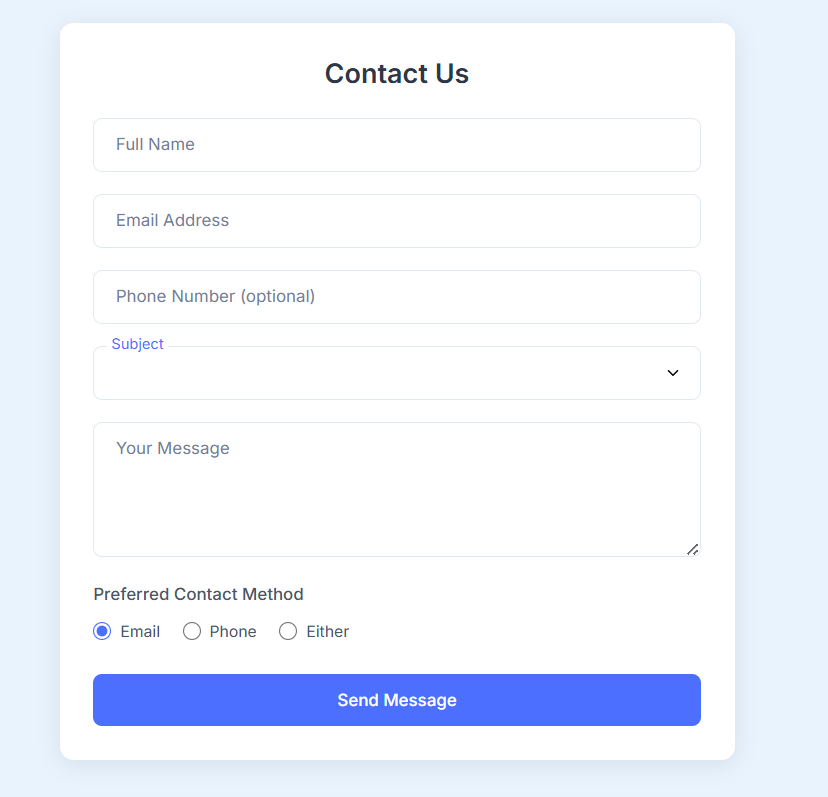 I Asked AI to Build a Responsive Contact Form